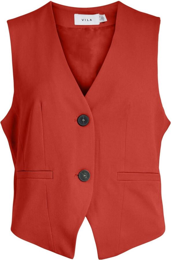 VILA gilet rood
