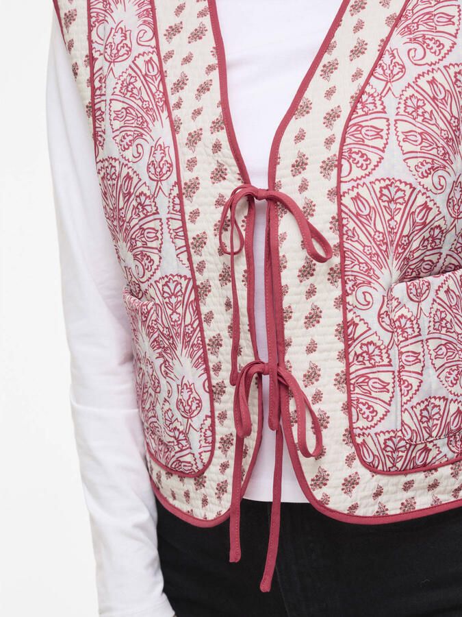 VILA gilet roze quilted - Foto 2
