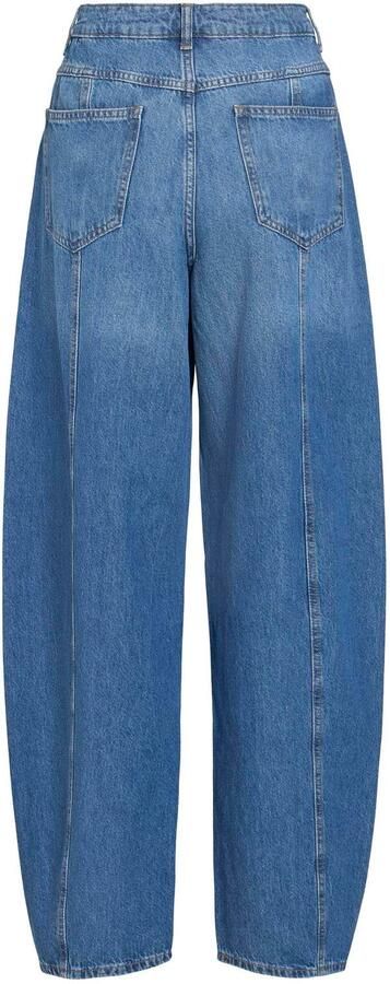 VILA high waist barrel jeans medium blue - Foto 3