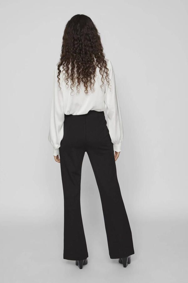 VILA high waist regular fit pantalon VIBILLIE zwart - Foto 2