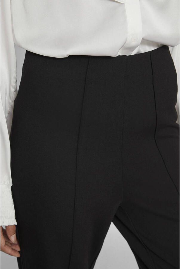 VILA high waist regular fit pantalon VIBILLIE zwart
