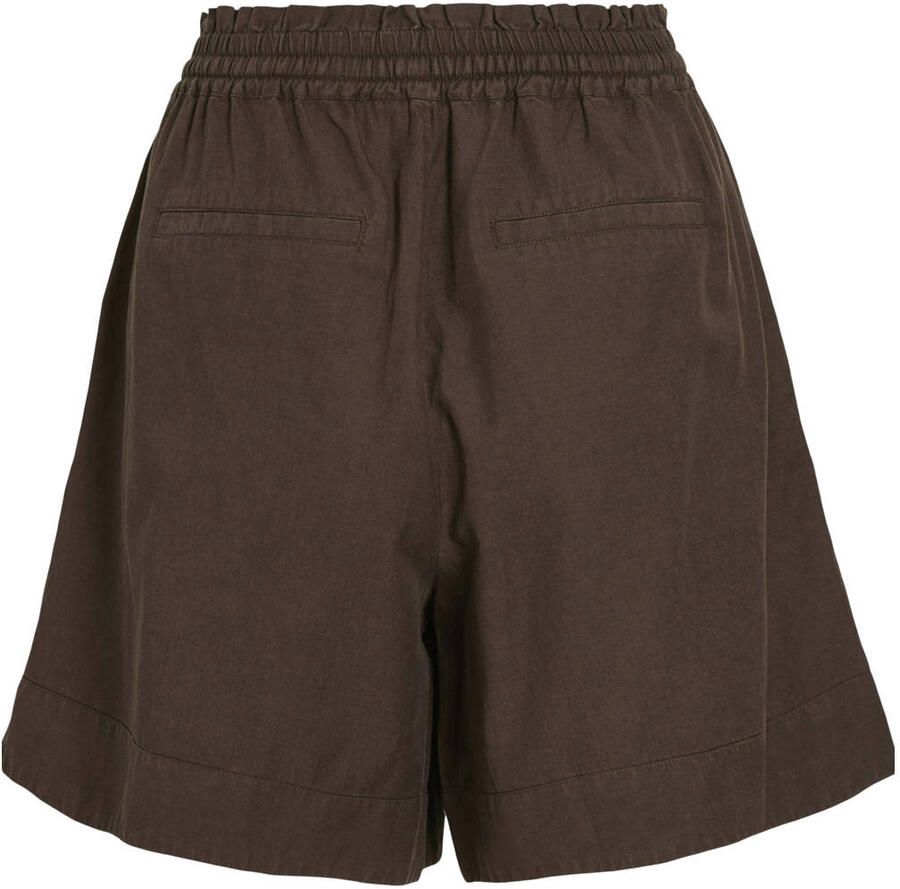 VILA high waist regular fit short bruin - Foto 2