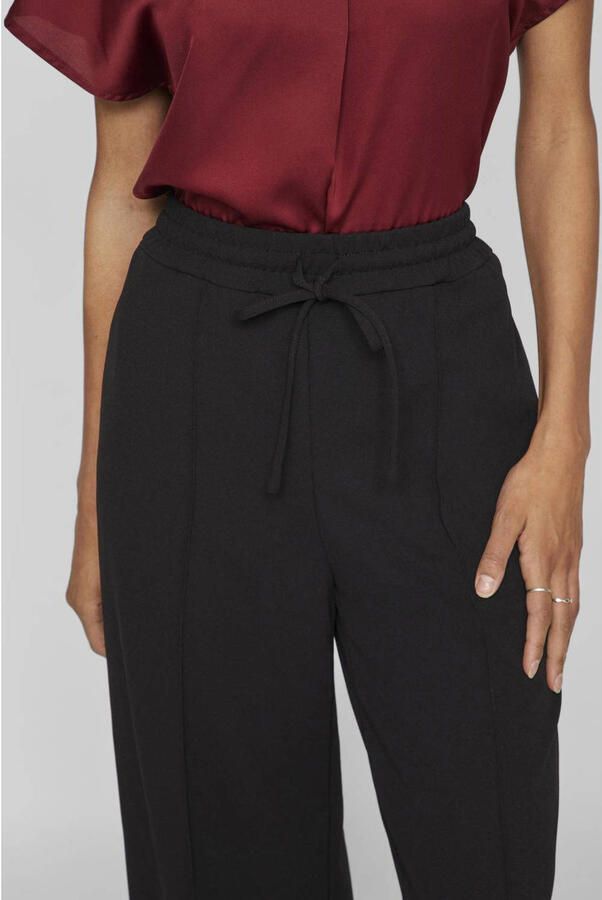 Vila Oversized stoffen broek met bandplooien model 'CLUA' - Foto 2