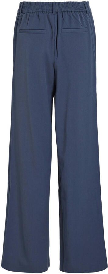 VILA high waist wide leg broek VIVARONE grijsblauw