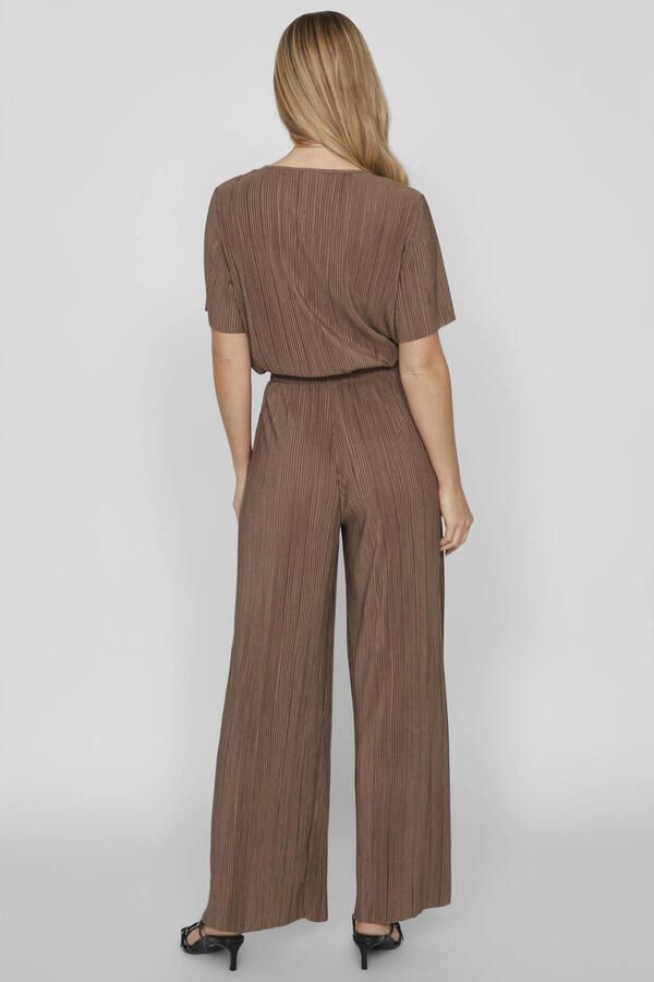 Vila Wide leg stoffen broek met plissévouwen model 'PLISA' - Foto 2