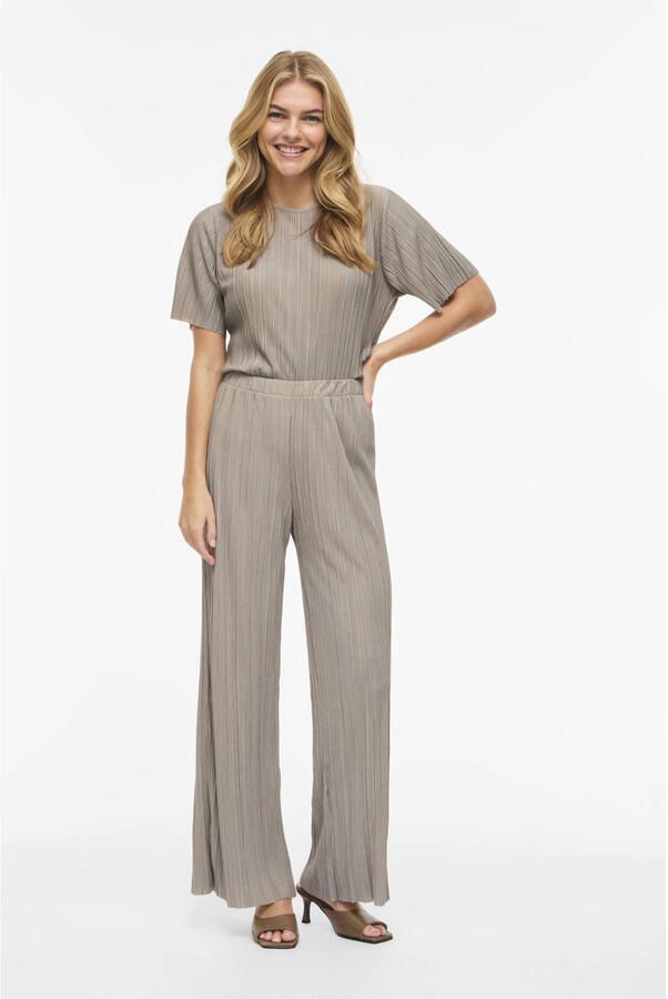 Vila Wide leg broek met plissévouwen model 'PLISA' - Foto 2