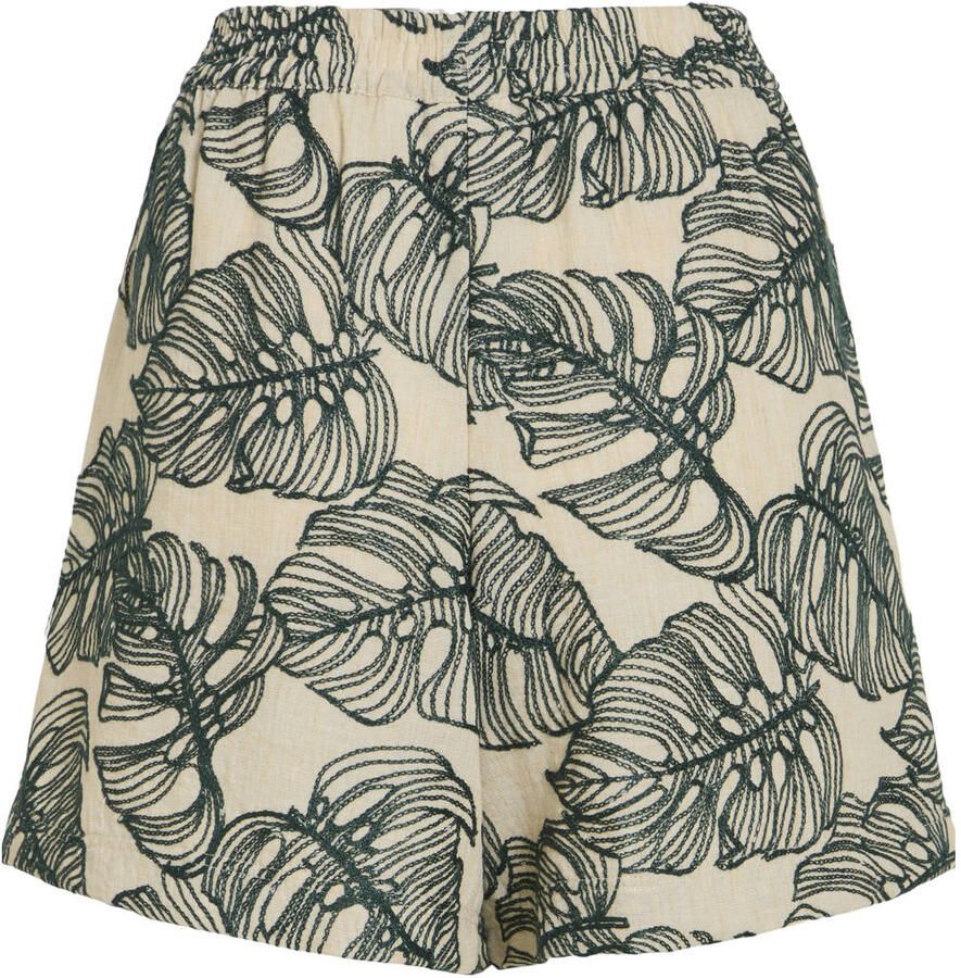 VILA high waist casual short ecru - Foto 2