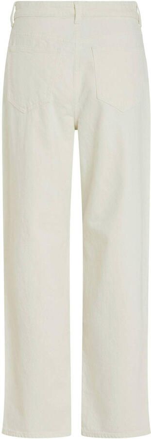 VILA high waist straight fit jeans ecru - Foto 3
