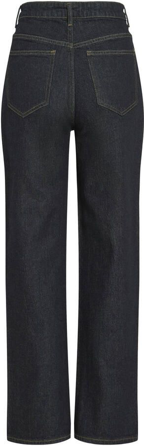 VILA high waist straight jeans dark blue