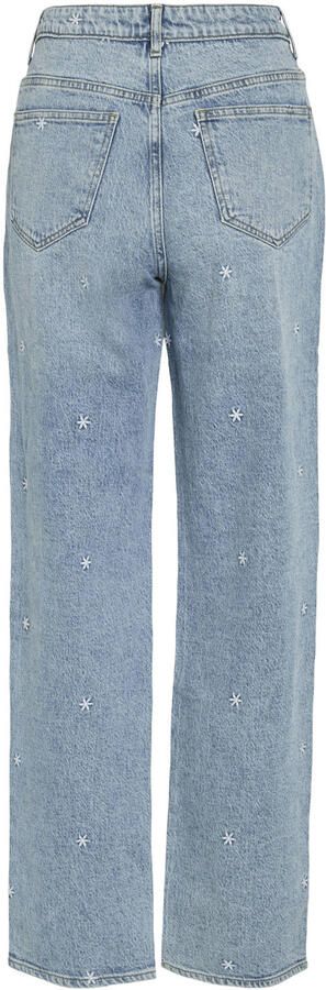 VILA high waist straight leg jeans light blue denim - Foto 3