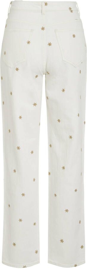 VILA high waist straight leg jeans wit - Foto 3