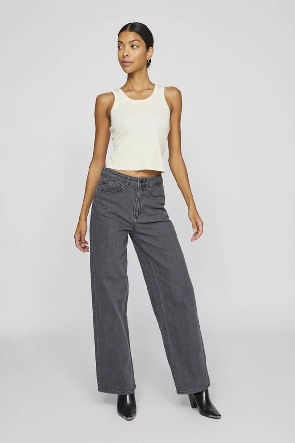 Vila Straight Jeans Noos Freya Jaf Jeans Grey Denim - Foto 3