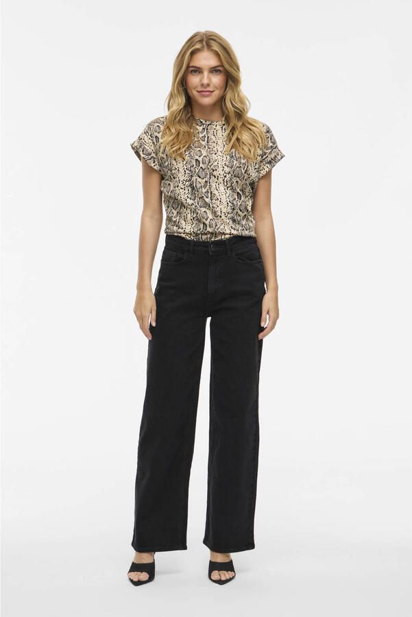 VILA high waist wide leg jeans - Foto 3