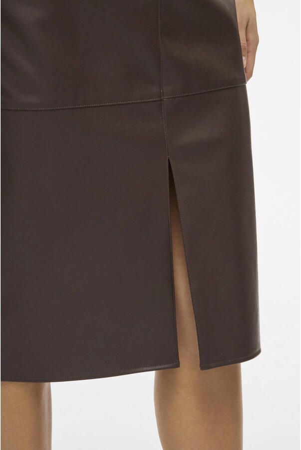 Vila Rok Noos Dagmar Midi Skirt Coffee Bean - Foto 3