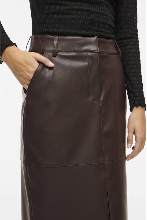 Vila Rok Noos Dagmar Midi Skirt Coffee Bean - Foto 2
