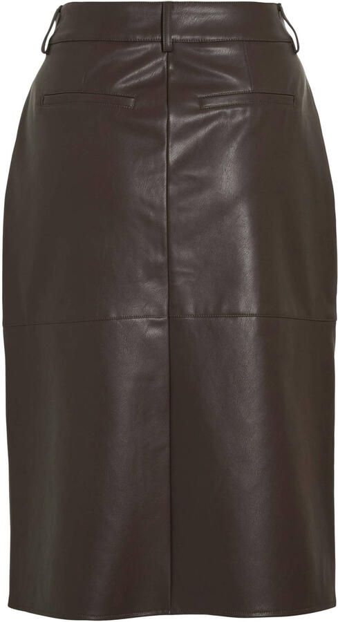Vila Rok Noos Dagmar Midi Skirt Coffee Bean - Foto 3