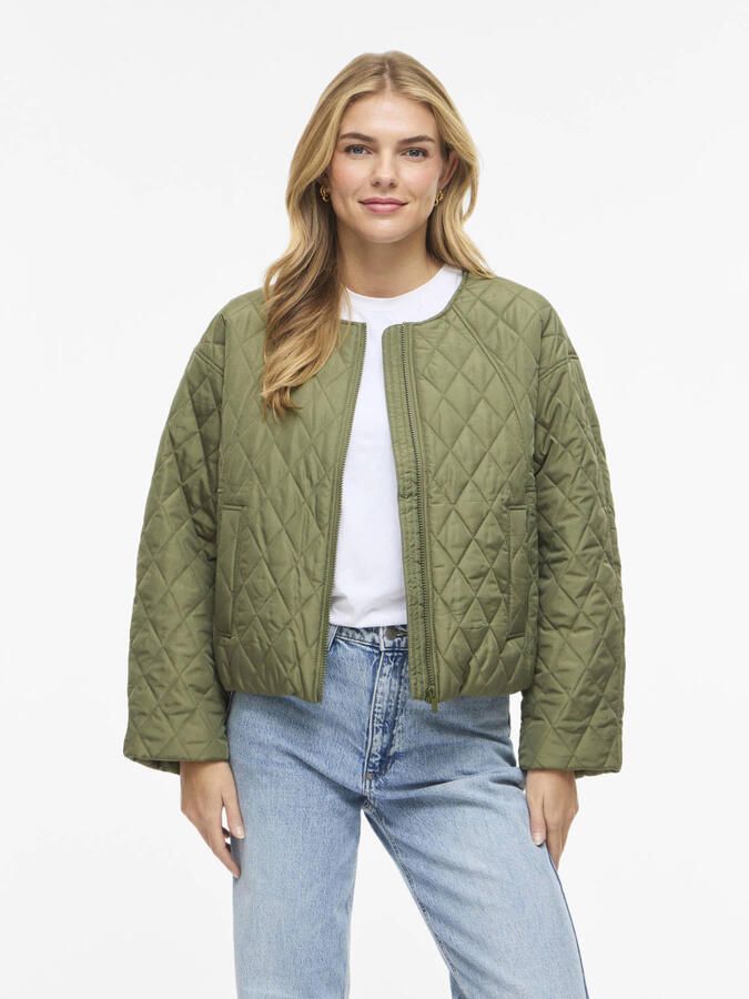 VILA jack quilted groen