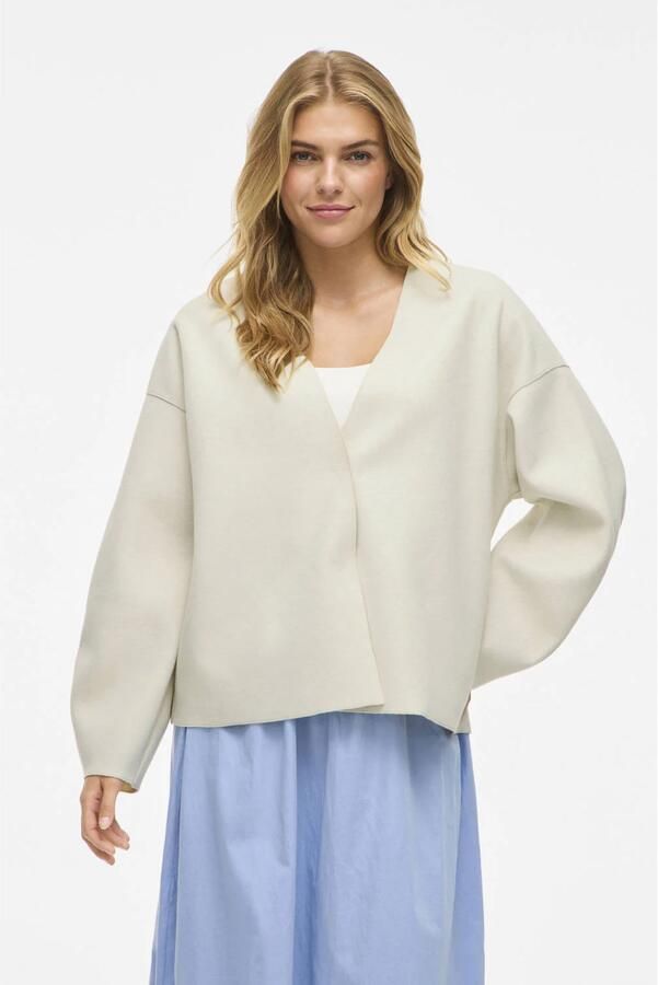 Vila Relaxed fit gebreid jack met viscose Model 'Juice'