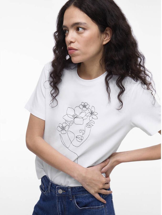 Vila Shirt met korte mouwen VINORA S S T-SHIRT NOOS - Foto 3