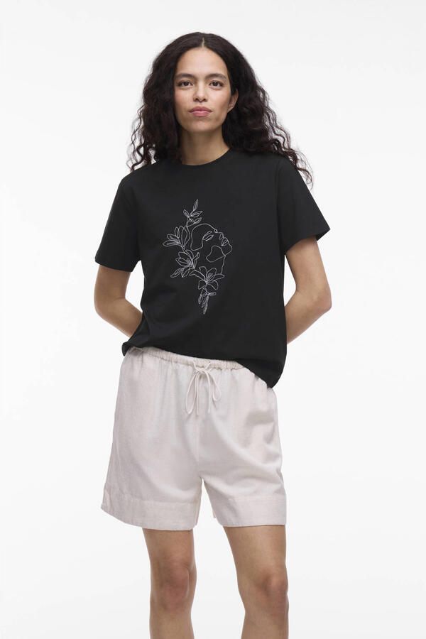 Vila T-shirt met motiefprint model 'NORA' - Foto 2