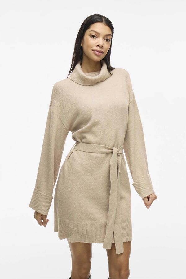 Vila Gebreide jurk met col model 'ROLFIE' - Foto 2