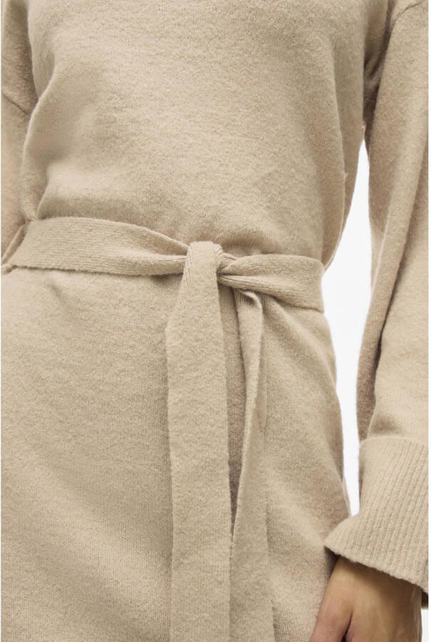 Vila Gebreide jurk met col model 'ROLFIE'