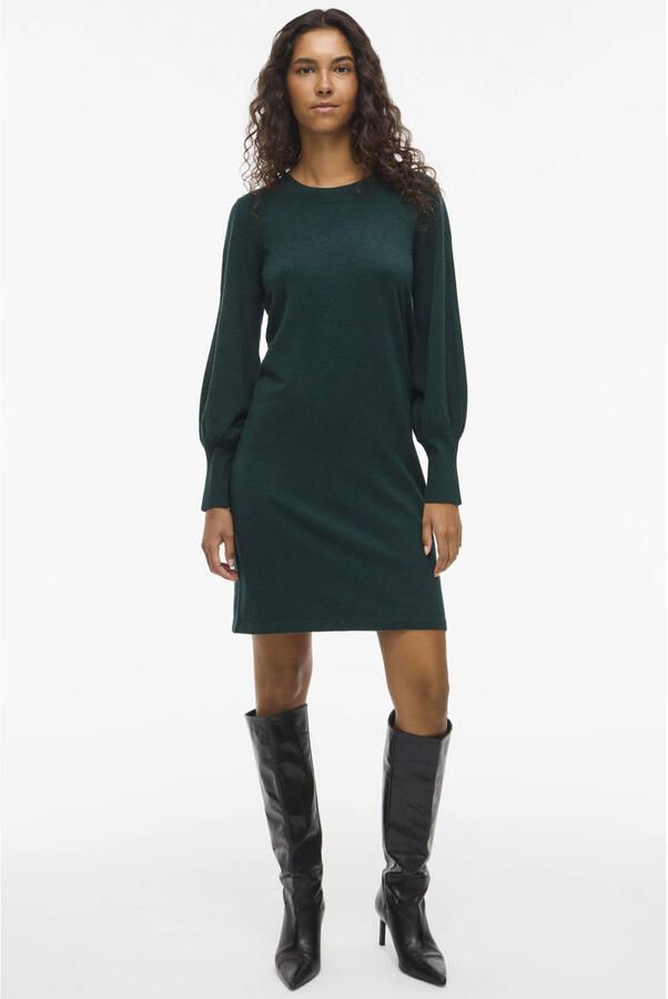 Vila Gebreide jurk VIKERRY O-NECK KNIT DRESS NOOS