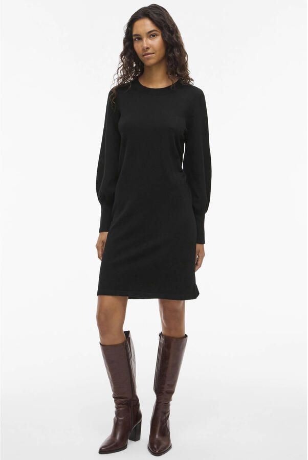 Vila Gebreide jurk VIKERRY O-NECK KNIT DRESS NOOS - Foto 2