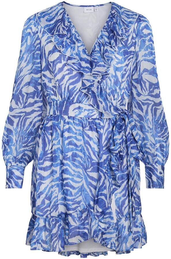 VILA korte jurk blauw