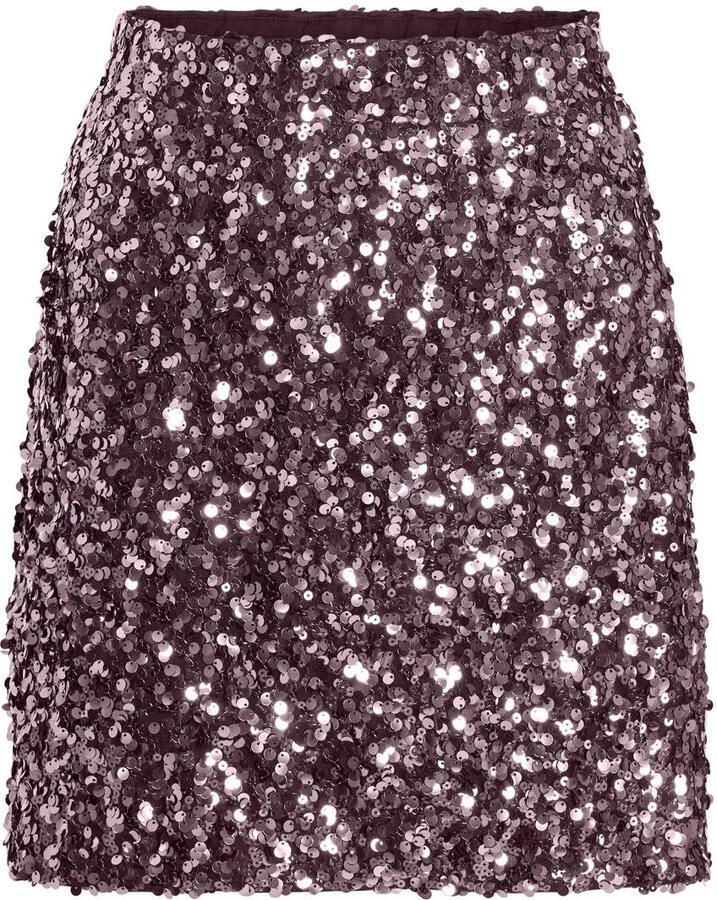 Vila High waist minirok met pailletten model 'FAITH'