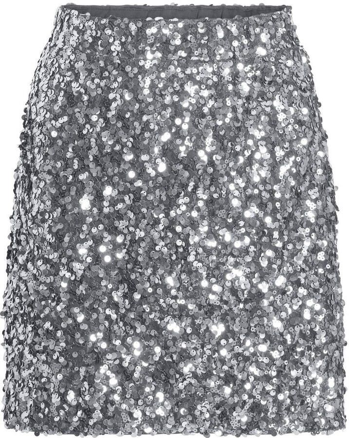 Vila High waist minirok met pailletten model 'FAITH'