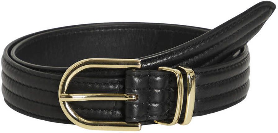 VILA leren riem VIBOXY zwart