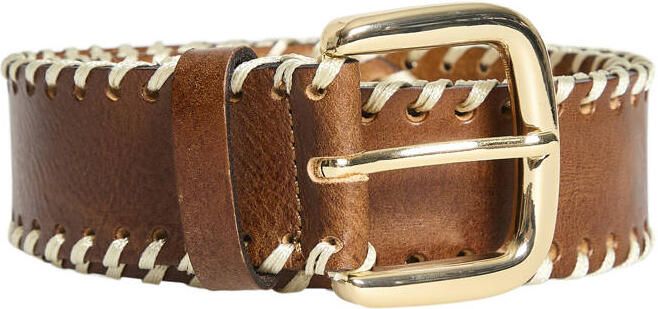 VILA leren riem VISTILIA bruin