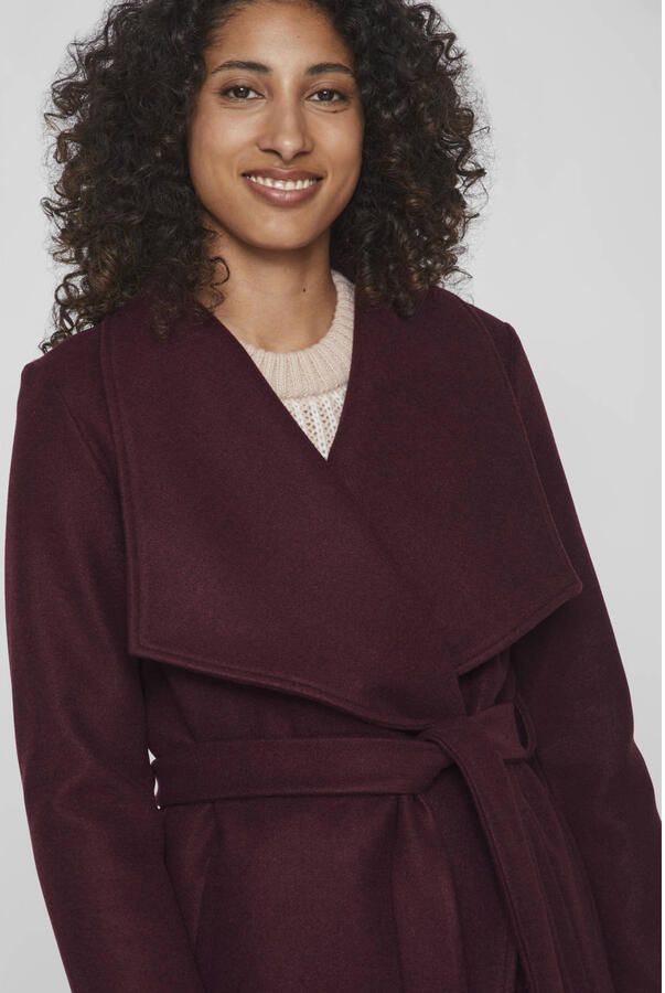 Vila Korte jas VICOOLEY COLLAR BELT COAT NOOS - Foto 3