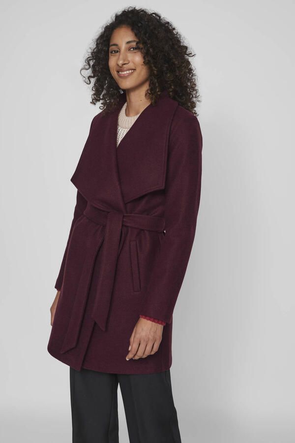 Vila Korte jas VICOOLEY COLLAR BELT COAT NOOS - Foto 2