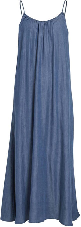 VILA maxi jurk denimblauw