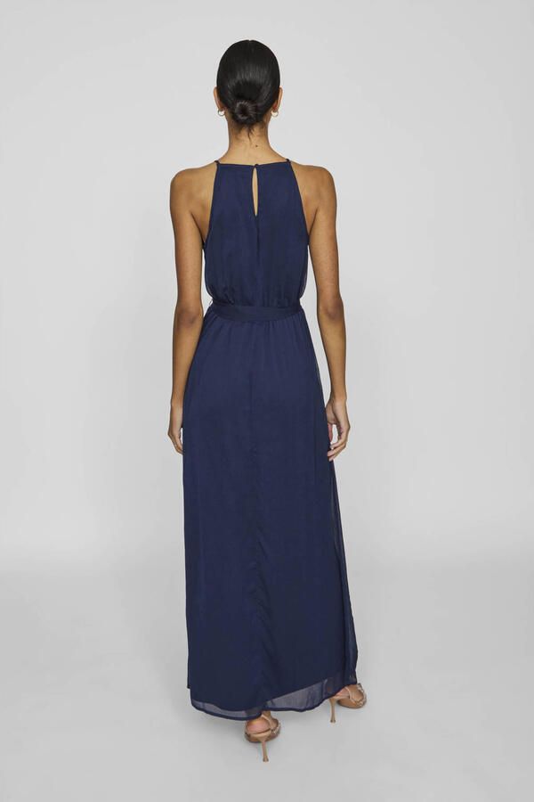 Vila Maxi-jurk met strikceintuur model 'FALIA'
