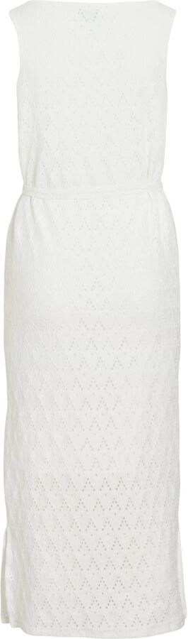 VILA midi jurk broderie ecru - Foto 3