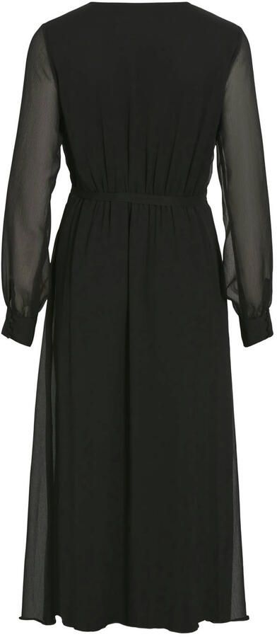 Vila Chiffon jurk VIFALIA V-NECK L S MIDI DRESS NOOS - Foto 2