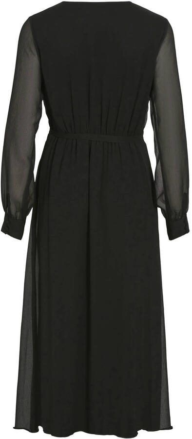 Vila Chiffon jurk VIFALIA V-NECK L S MIDI DRESS NOOS - Foto 3