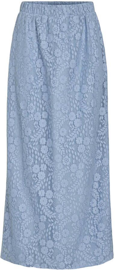 VILA midi rok blauw