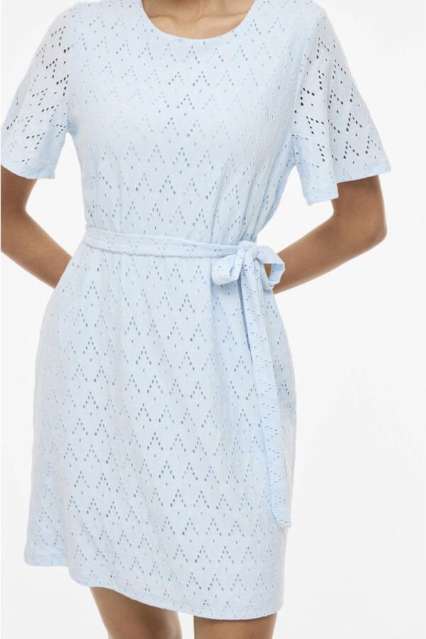 VILA mini jurk broderie