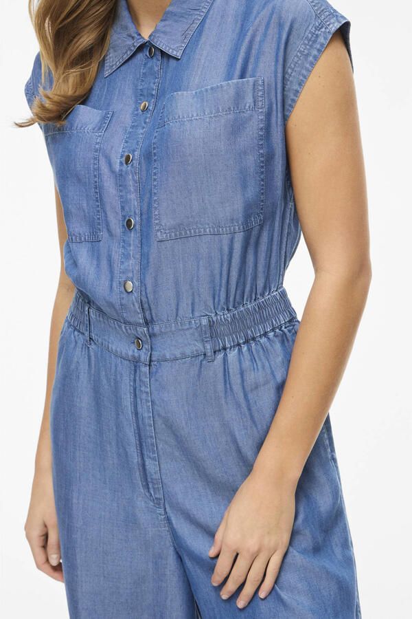 VILA playsuit medium blue denim - Foto 2