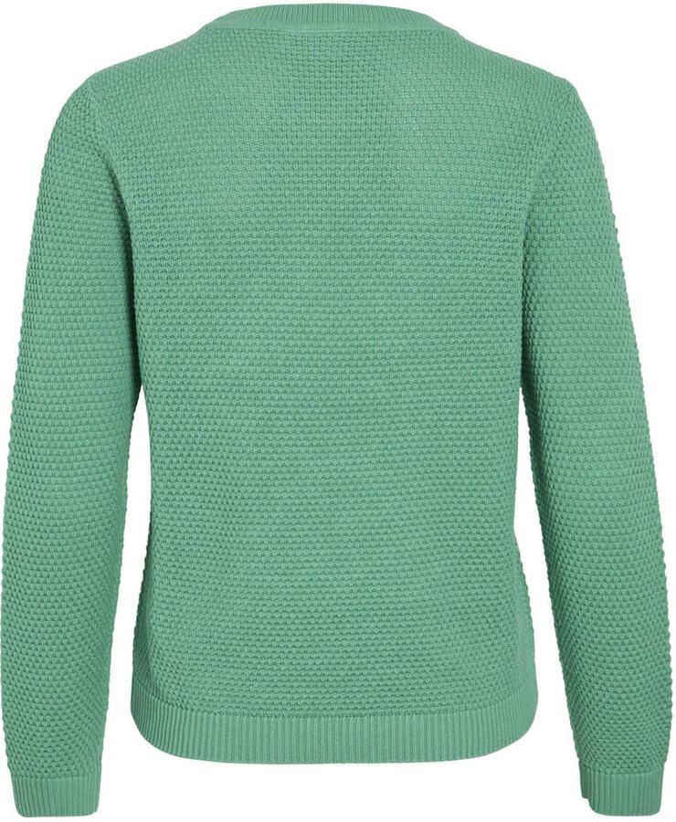 Vila Trui met ronde hals VIDALO O-NECK L S KNIT TOP- NOOS - Foto 3