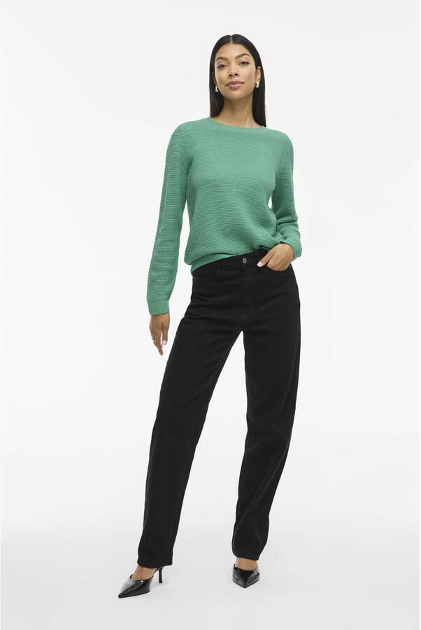 Vila Trui met ronde hals VIDALO O-NECK L S KNIT TOP- NOOS