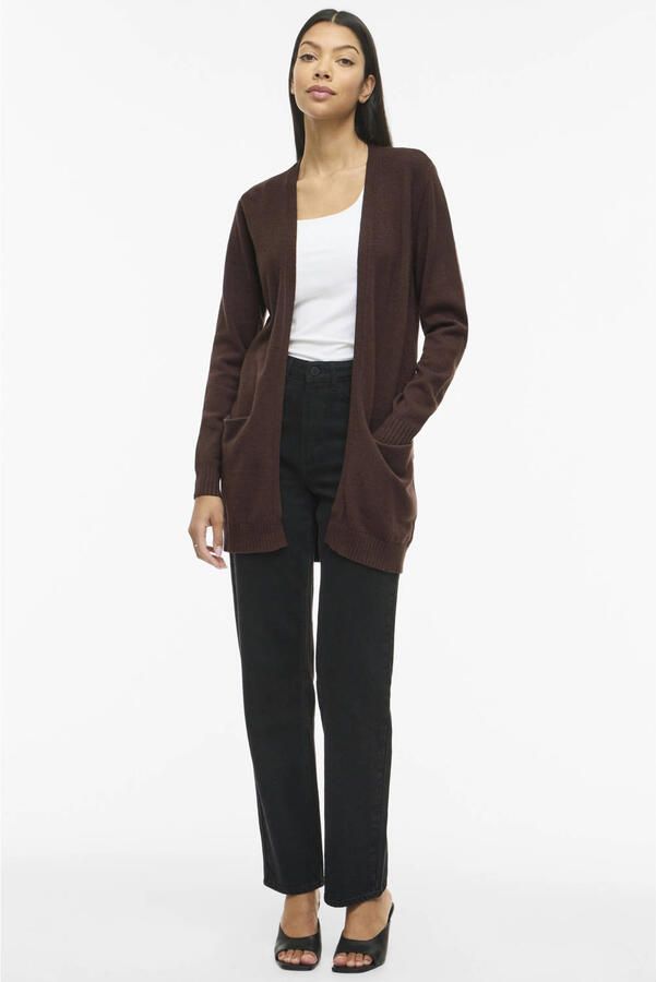 Vila Mantel Noos Ril Cardigan Coffee Bean