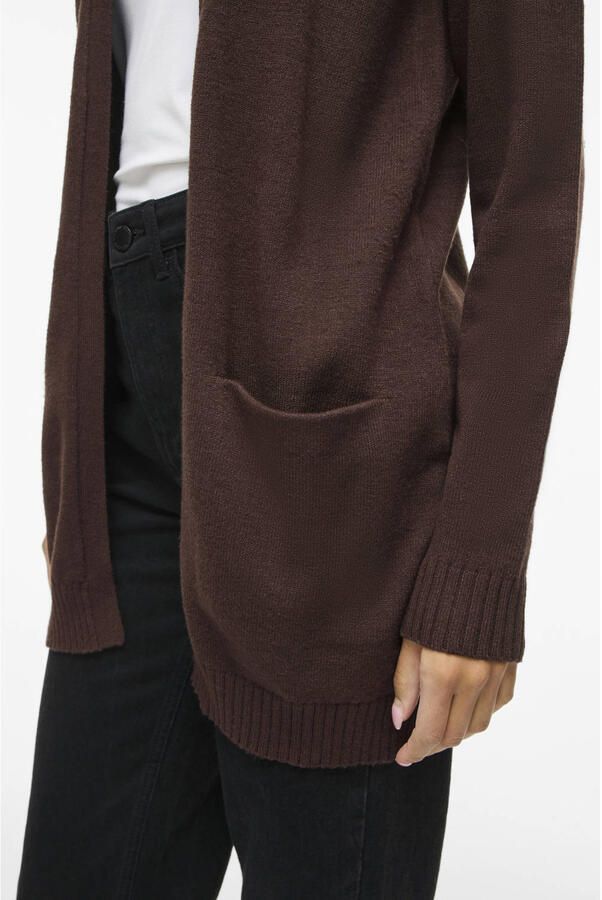 Vila Mantel Noos Ril Cardigan Coffee Bean - Foto 2