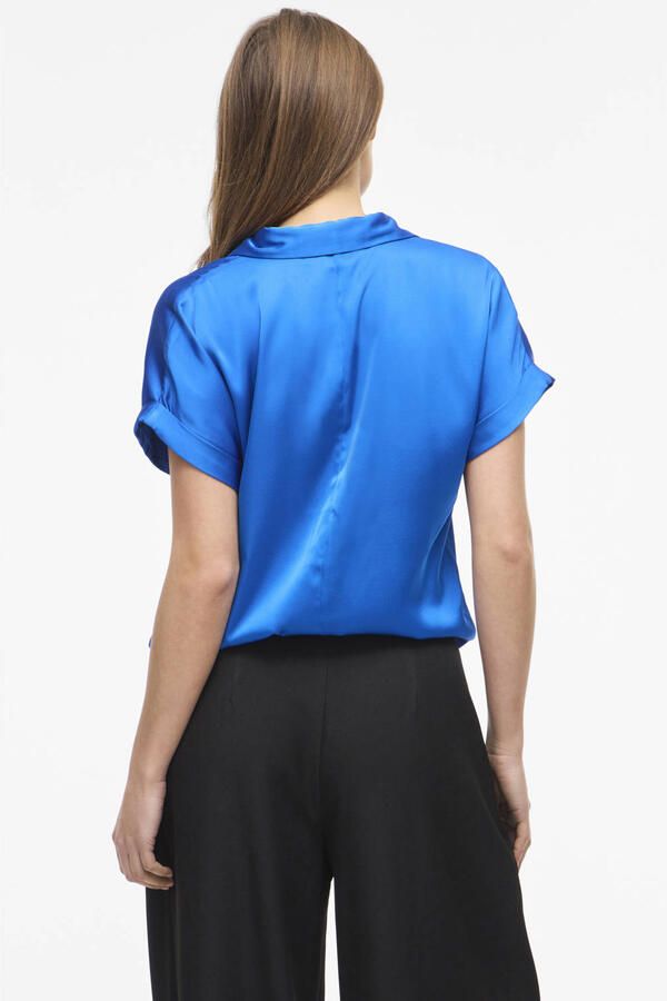 VILA rechtvallend top blauw - Foto 2