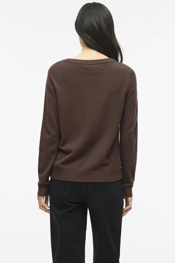 Vila Trui Noos Ril O-Neck L S Coffee Bean - Foto 3