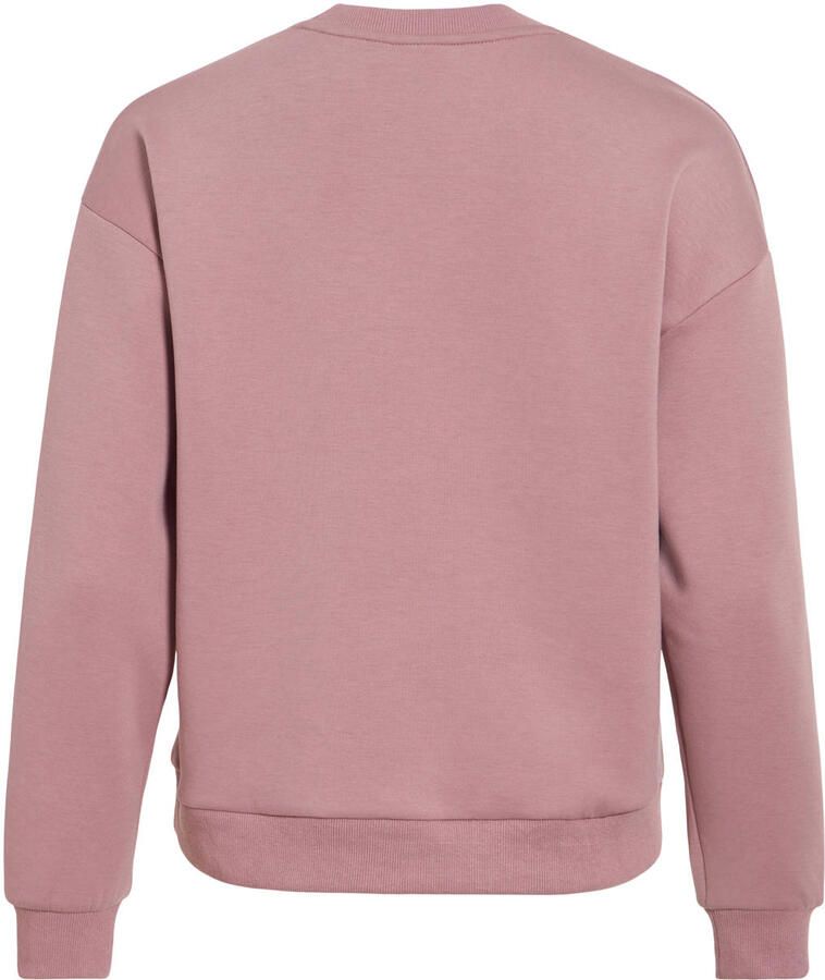 VILA rechtvallende jacquard sweater oudroze - Foto 2